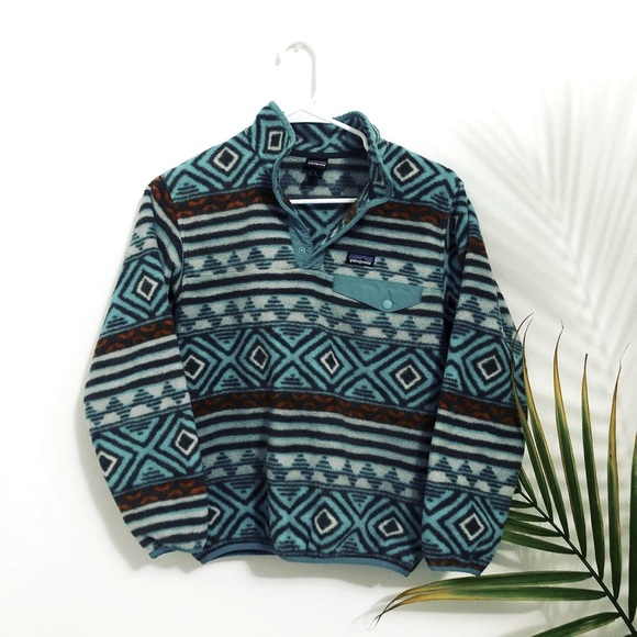 Patagonia Jackets & Blazers - Patagonia Synchilla Patterned Snap Fleece Pullover